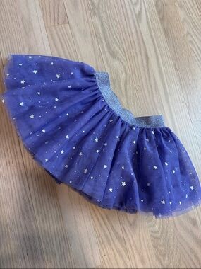 Purple Tulle Star Skirt with Glitter Waistband - Size 18 M